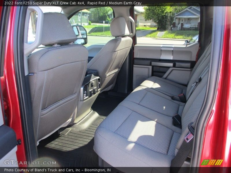 Rapid Red / Medium Earth Gray 2022 Ford F250 Super Duty XLT Crew Cab 4x4