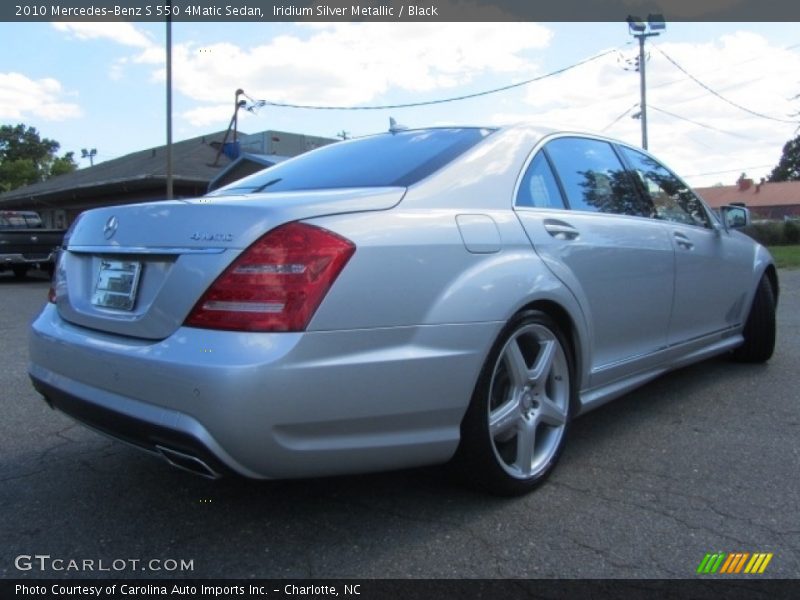 Iridium Silver Metallic / Black 2010 Mercedes-Benz S 550 4Matic Sedan
