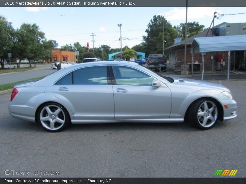 Iridium Silver Metallic / Black 2010 Mercedes-Benz S 550 4Matic Sedan