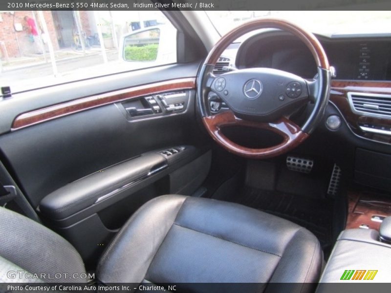 Iridium Silver Metallic / Black 2010 Mercedes-Benz S 550 4Matic Sedan