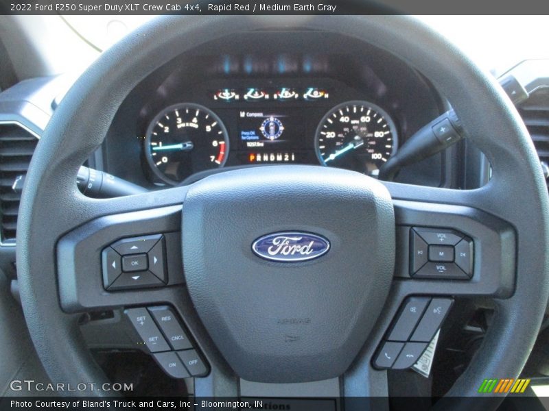 Rapid Red / Medium Earth Gray 2022 Ford F250 Super Duty XLT Crew Cab 4x4