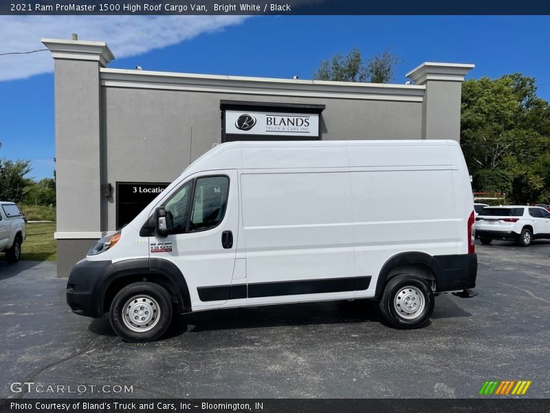 Bright White / Black 2021 Ram ProMaster 1500 High Roof Cargo Van
