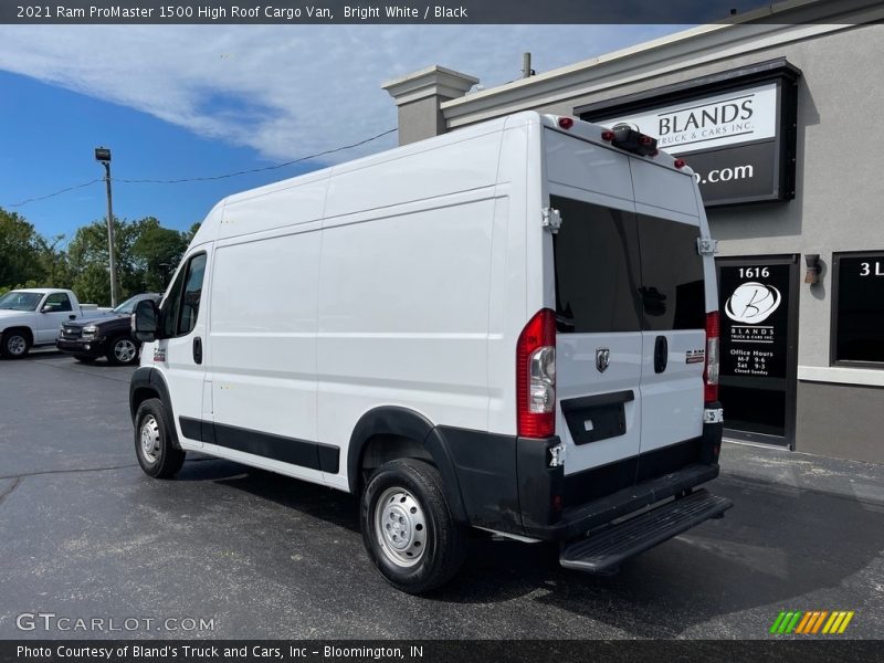 Bright White / Black 2021 Ram ProMaster 1500 High Roof Cargo Van