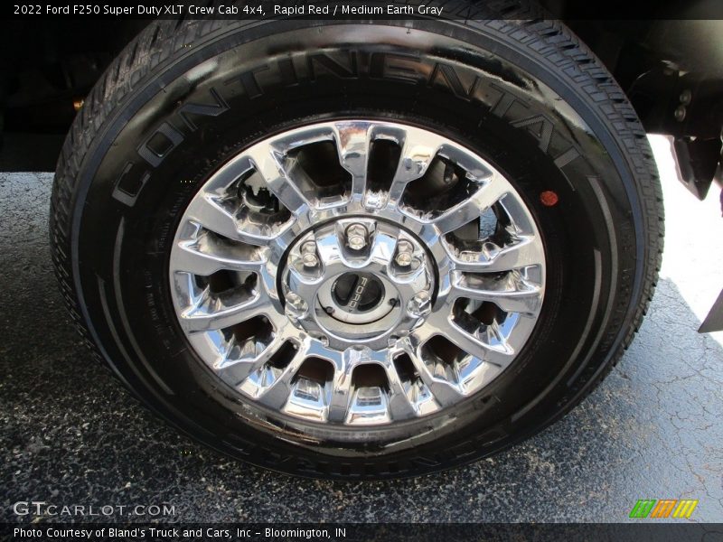 Rapid Red / Medium Earth Gray 2022 Ford F250 Super Duty XLT Crew Cab 4x4
