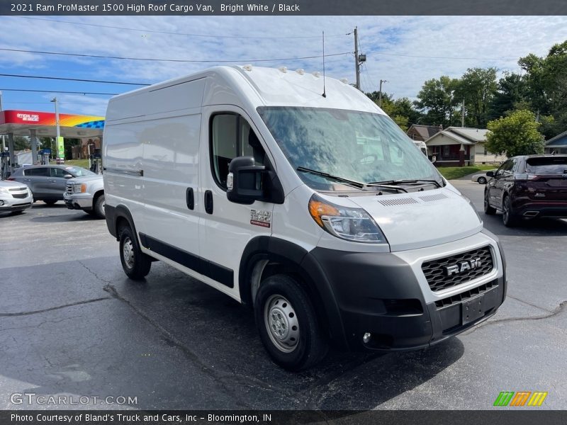 Bright White / Black 2021 Ram ProMaster 1500 High Roof Cargo Van