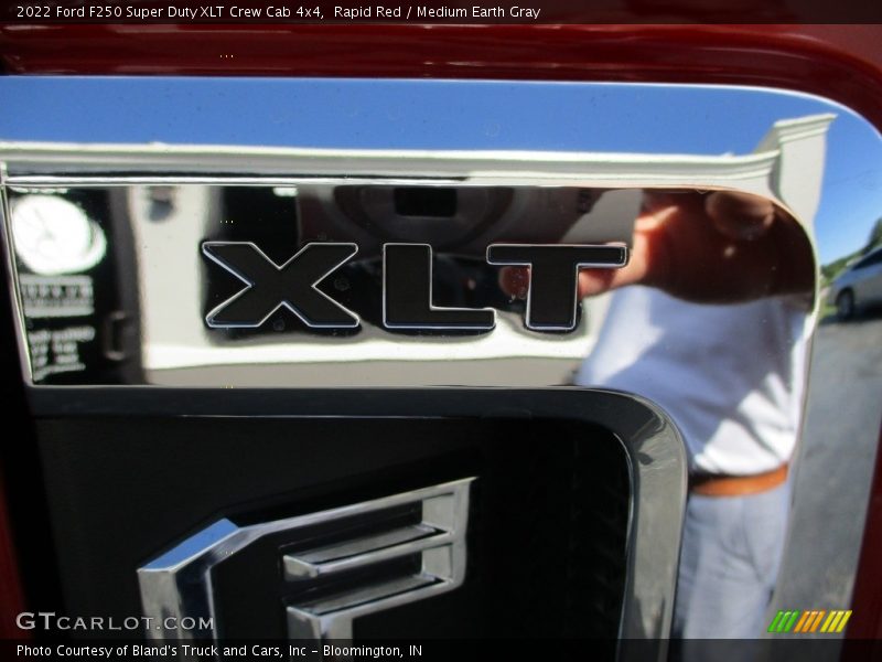Rapid Red / Medium Earth Gray 2022 Ford F250 Super Duty XLT Crew Cab 4x4
