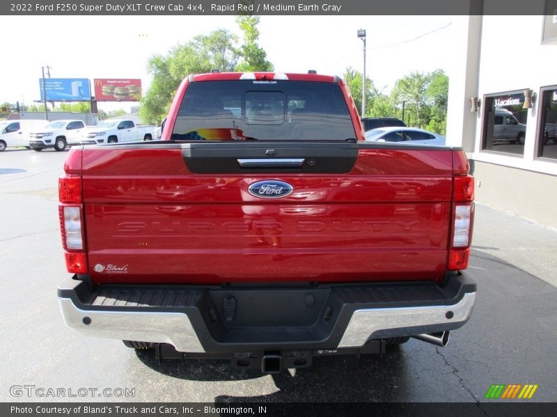 Rapid Red / Medium Earth Gray 2022 Ford F250 Super Duty XLT Crew Cab 4x4