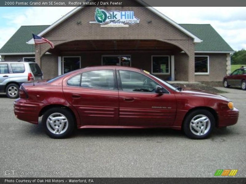 Redfire Metallic / Dark Pewter 2000 Pontiac Grand Am SE Sedan