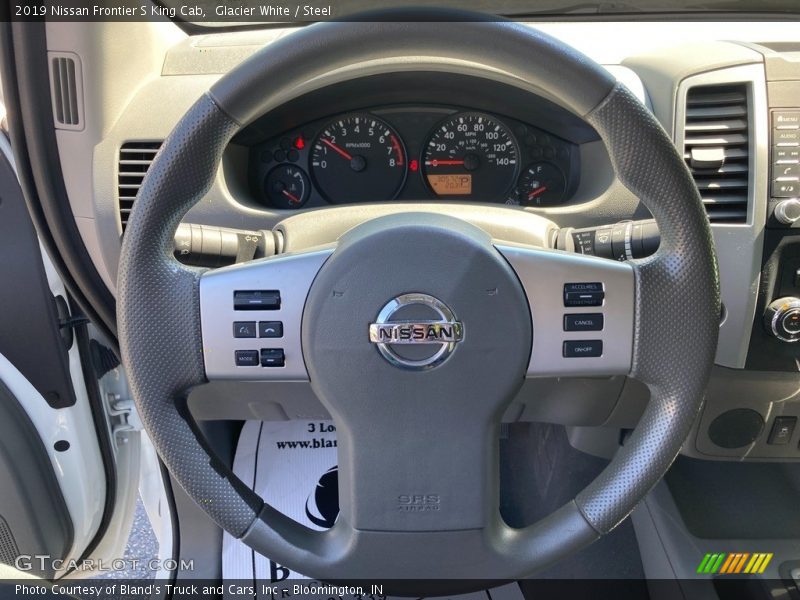 Glacier White / Steel 2019 Nissan Frontier S King Cab