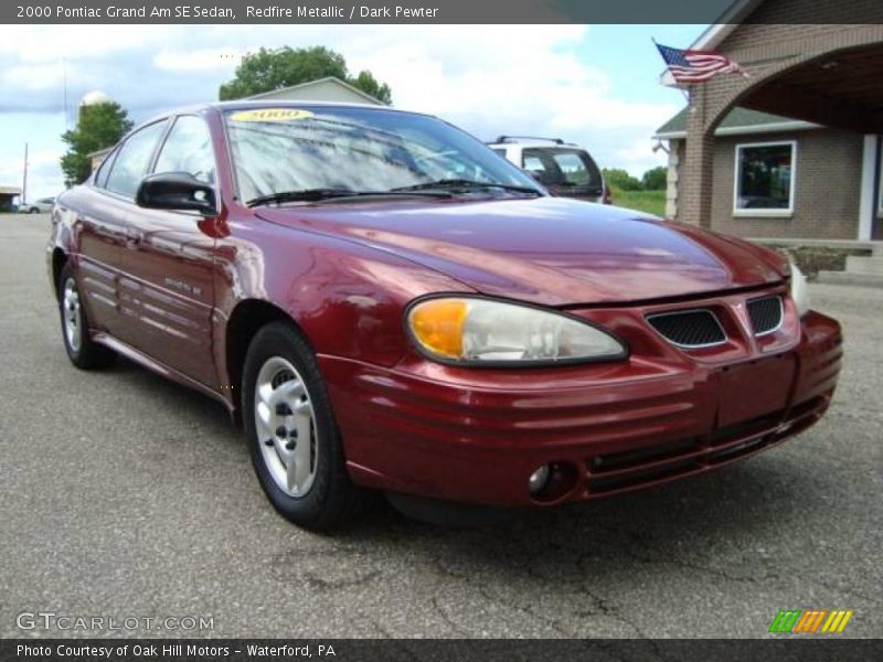 Redfire Metallic / Dark Pewter 2000 Pontiac Grand Am SE Sedan