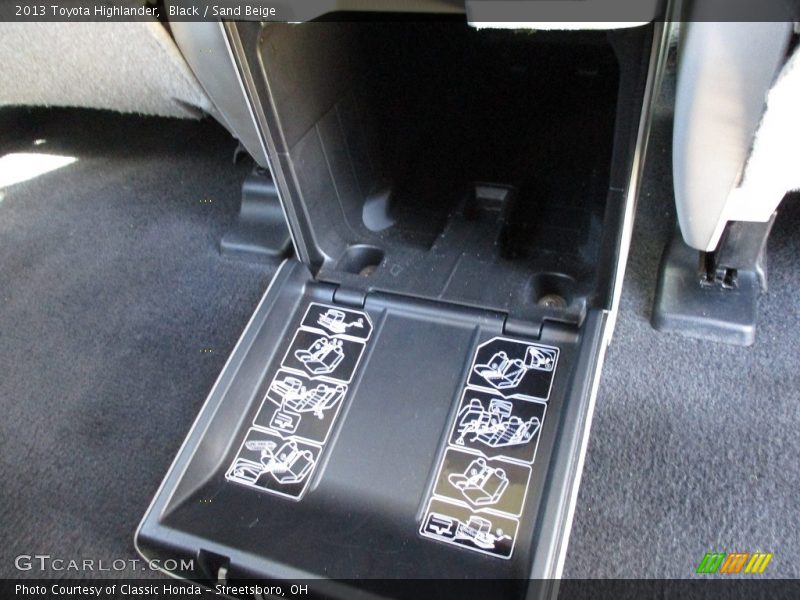 Black / Sand Beige 2013 Toyota Highlander