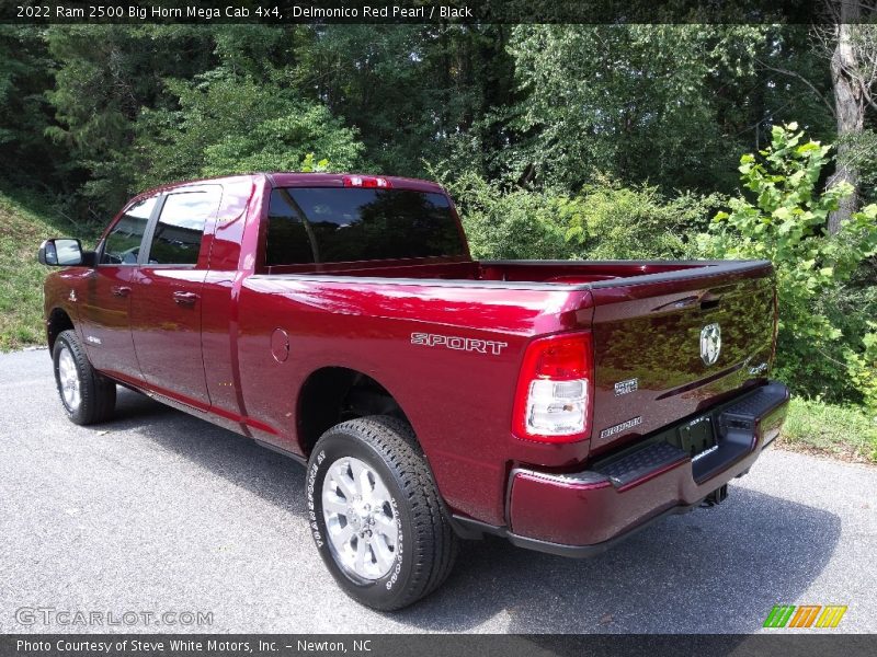 Delmonico Red Pearl / Black 2022 Ram 2500 Big Horn Mega Cab 4x4
