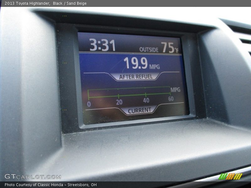 Black / Sand Beige 2013 Toyota Highlander