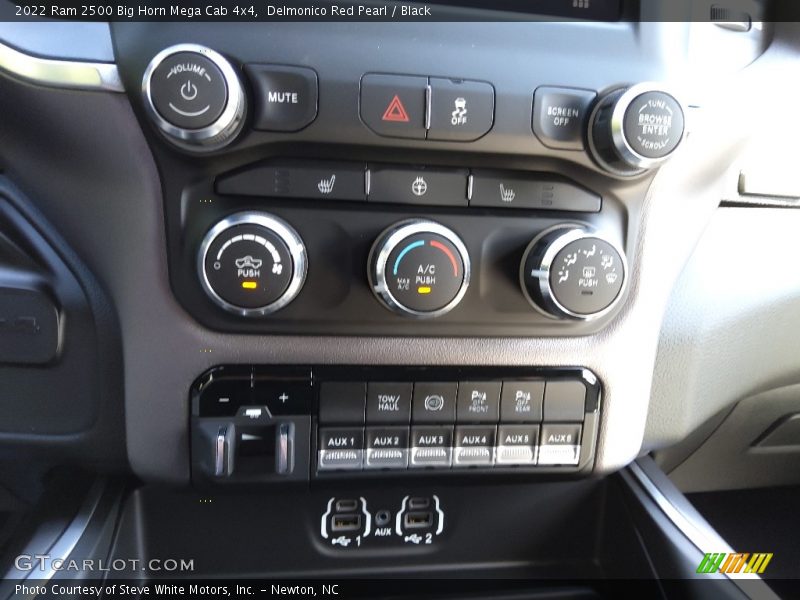 Controls of 2022 2500 Big Horn Mega Cab 4x4