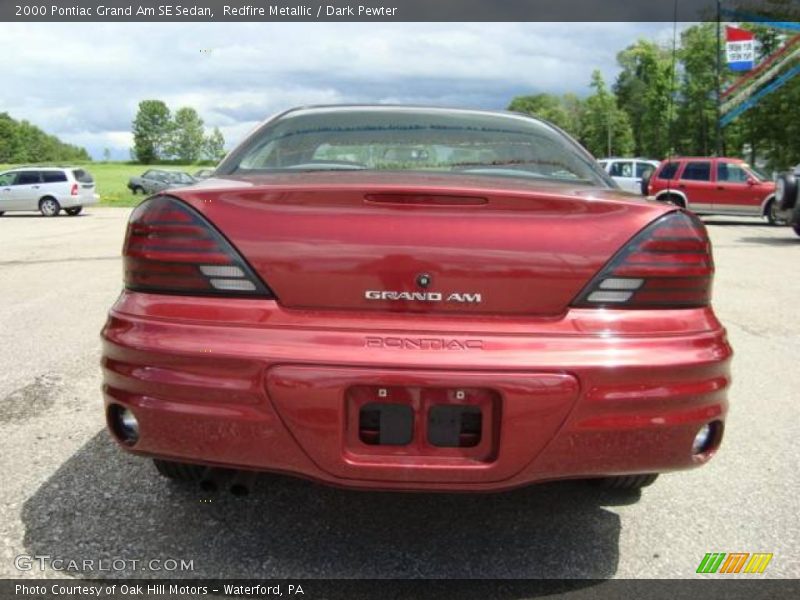 Redfire Metallic / Dark Pewter 2000 Pontiac Grand Am SE Sedan