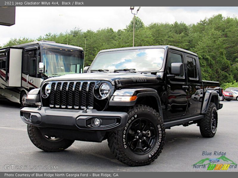 Black / Black 2021 Jeep Gladiator Willys 4x4