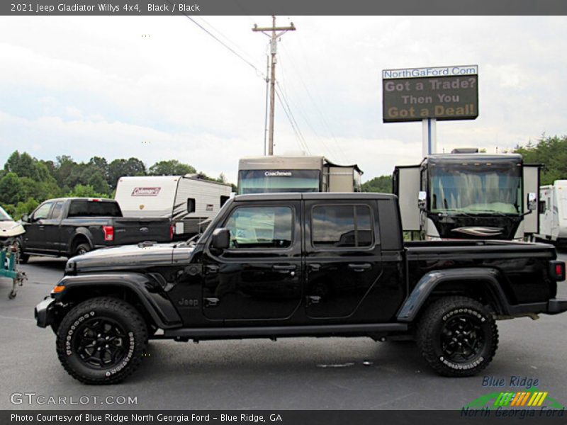 Black / Black 2021 Jeep Gladiator Willys 4x4