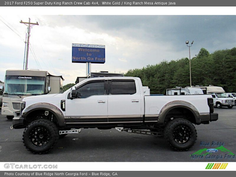White Gold / King Ranch Mesa Antique Java 2017 Ford F250 Super Duty King Ranch Crew Cab 4x4