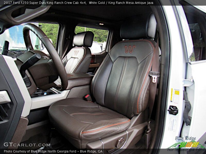 White Gold / King Ranch Mesa Antique Java 2017 Ford F250 Super Duty King Ranch Crew Cab 4x4