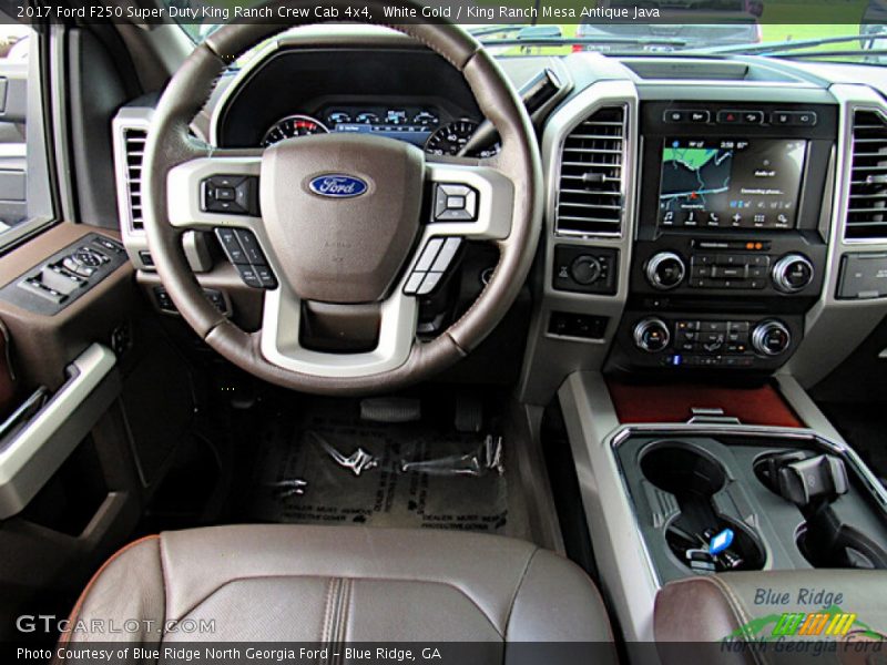 White Gold / King Ranch Mesa Antique Java 2017 Ford F250 Super Duty King Ranch Crew Cab 4x4