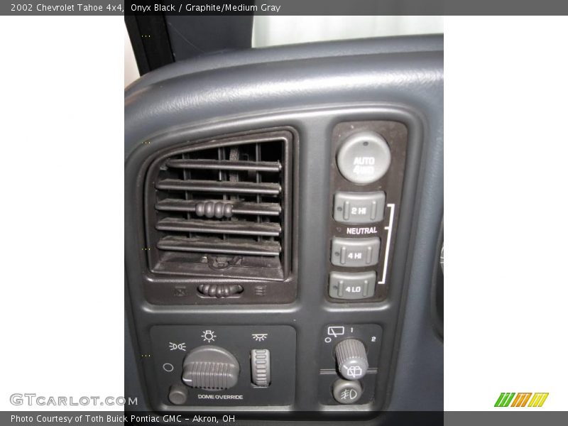 Onyx Black / Graphite/Medium Gray 2002 Chevrolet Tahoe 4x4