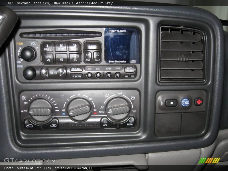 Onyx Black / Graphite/Medium Gray 2002 Chevrolet Tahoe 4x4