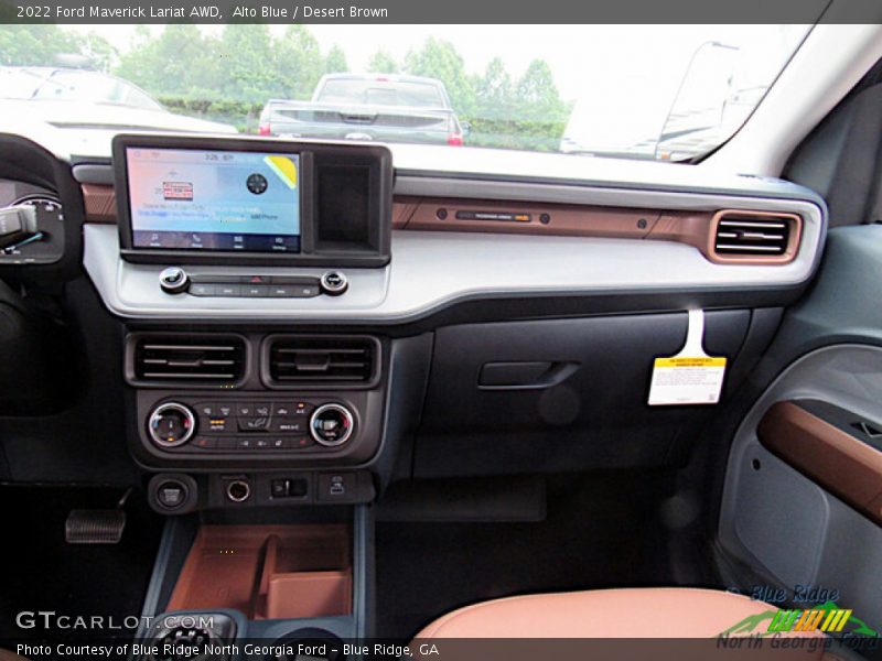 Alto Blue / Desert Brown 2022 Ford Maverick Lariat AWD