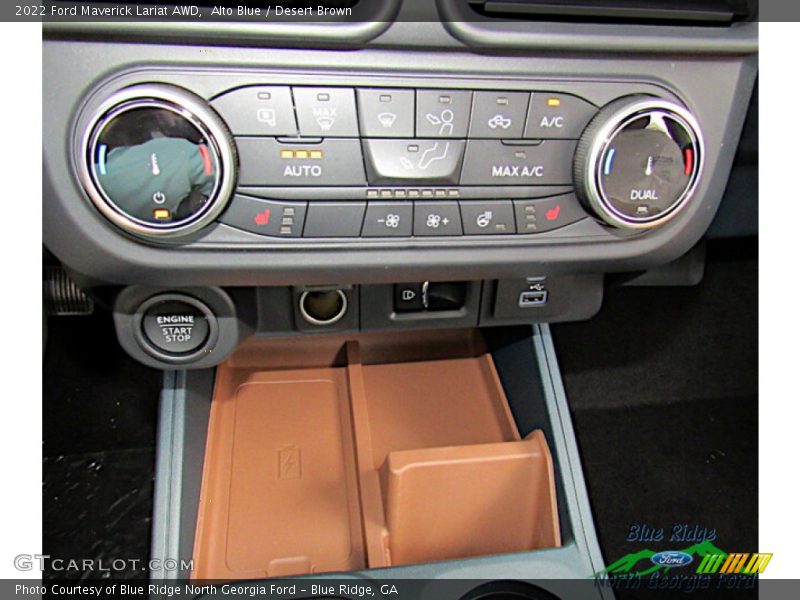 Alto Blue / Desert Brown 2022 Ford Maverick Lariat AWD