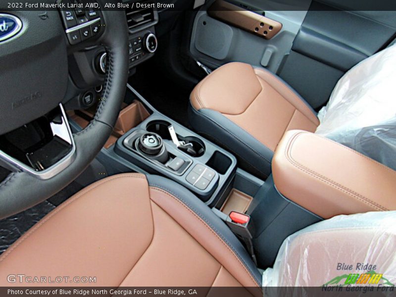 Alto Blue / Desert Brown 2022 Ford Maverick Lariat AWD