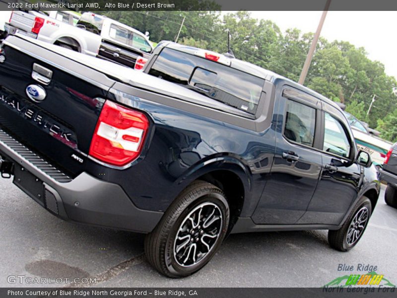 Alto Blue / Desert Brown 2022 Ford Maverick Lariat AWD
