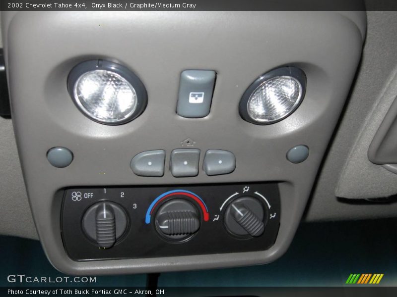 Onyx Black / Graphite/Medium Gray 2002 Chevrolet Tahoe 4x4