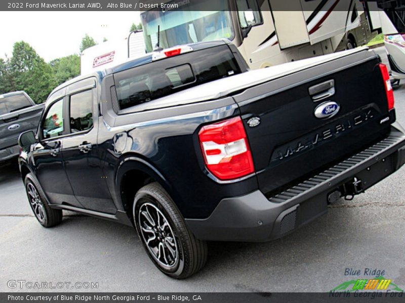 Alto Blue / Desert Brown 2022 Ford Maverick Lariat AWD