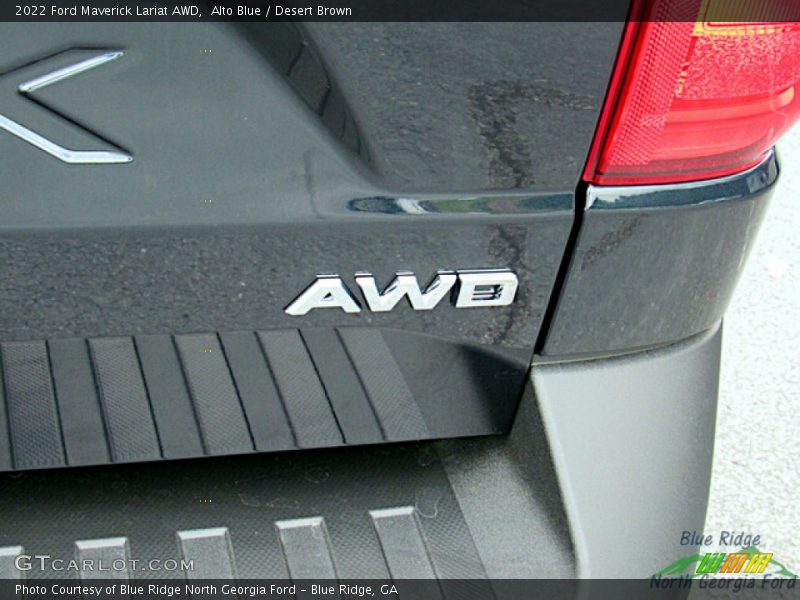 Alto Blue / Desert Brown 2022 Ford Maverick Lariat AWD