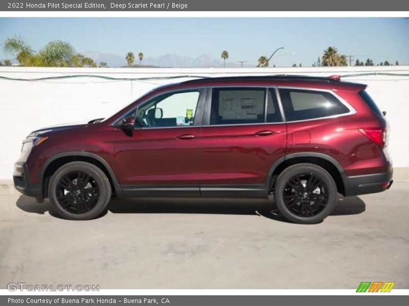 Deep Scarlet Pearl / Beige 2022 Honda Pilot Special Edition