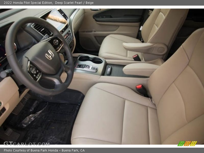 Deep Scarlet Pearl / Beige 2022 Honda Pilot Special Edition