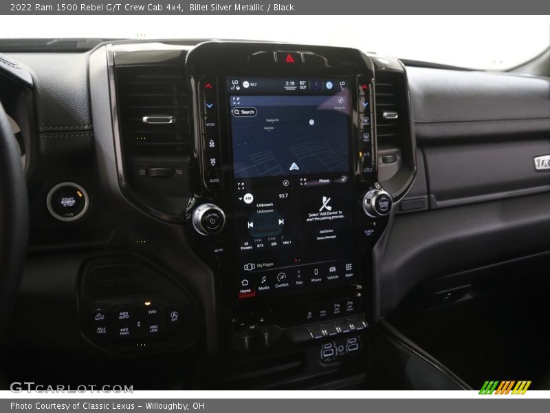 Controls of 2022 1500 Rebel G/T Crew Cab 4x4