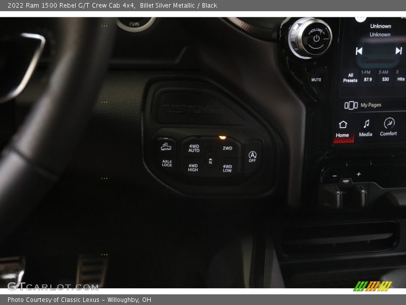 Controls of 2022 1500 Rebel G/T Crew Cab 4x4