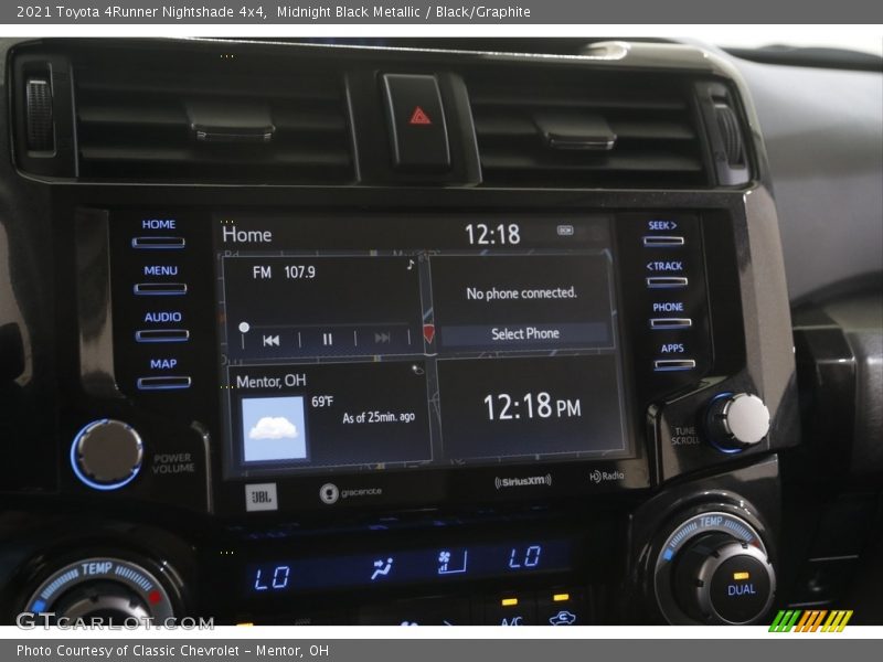Controls of 2021 4Runner Nightshade 4x4