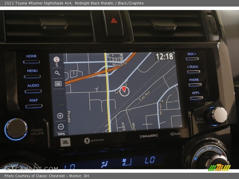 Navigation of 2021 4Runner Nightshade 4x4