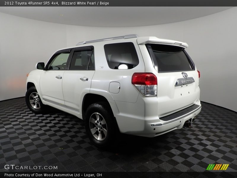 Blizzard White Pearl / Beige 2012 Toyota 4Runner SR5 4x4