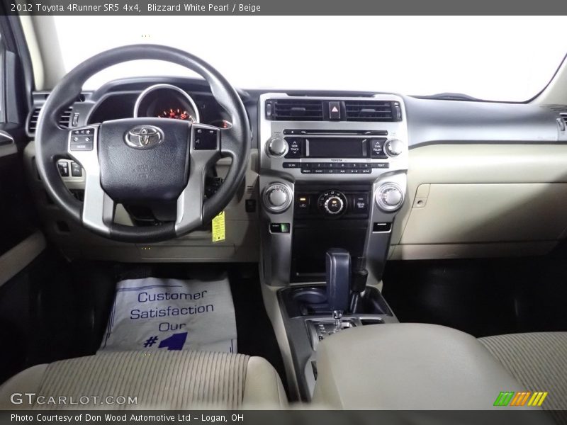 Blizzard White Pearl / Beige 2012 Toyota 4Runner SR5 4x4
