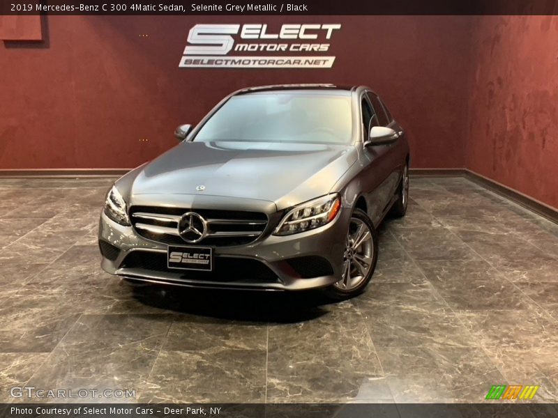 Selenite Grey Metallic / Black 2019 Mercedes-Benz C 300 4Matic Sedan