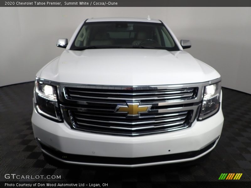 Summit White / Cocoa/­Dune 2020 Chevrolet Tahoe Premier