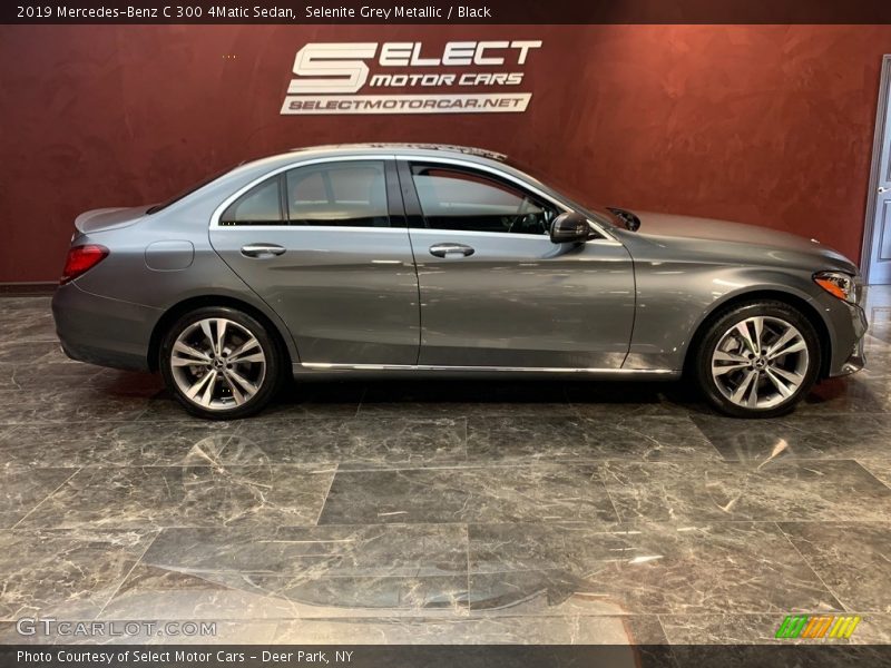 Selenite Grey Metallic / Black 2019 Mercedes-Benz C 300 4Matic Sedan