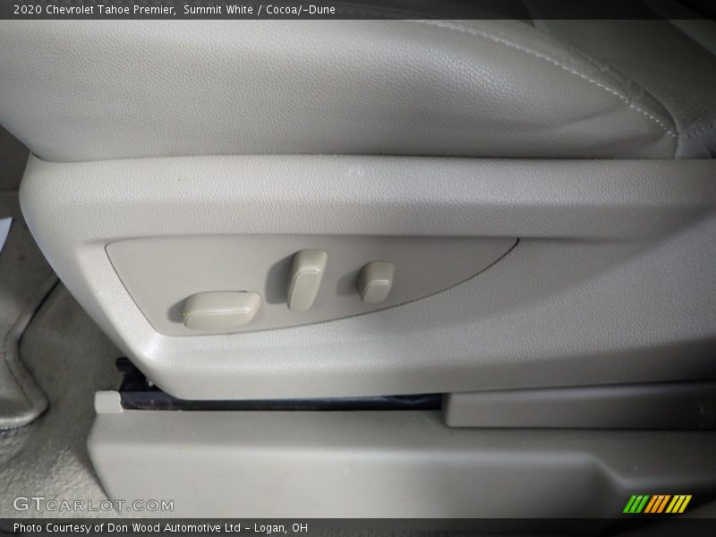 Summit White / Cocoa/­Dune 2020 Chevrolet Tahoe Premier