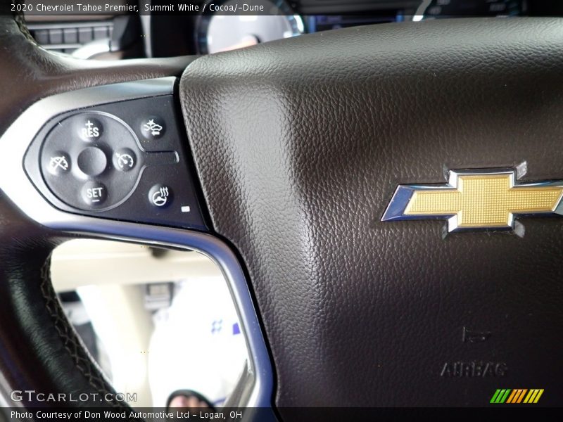 Summit White / Cocoa/­Dune 2020 Chevrolet Tahoe Premier
