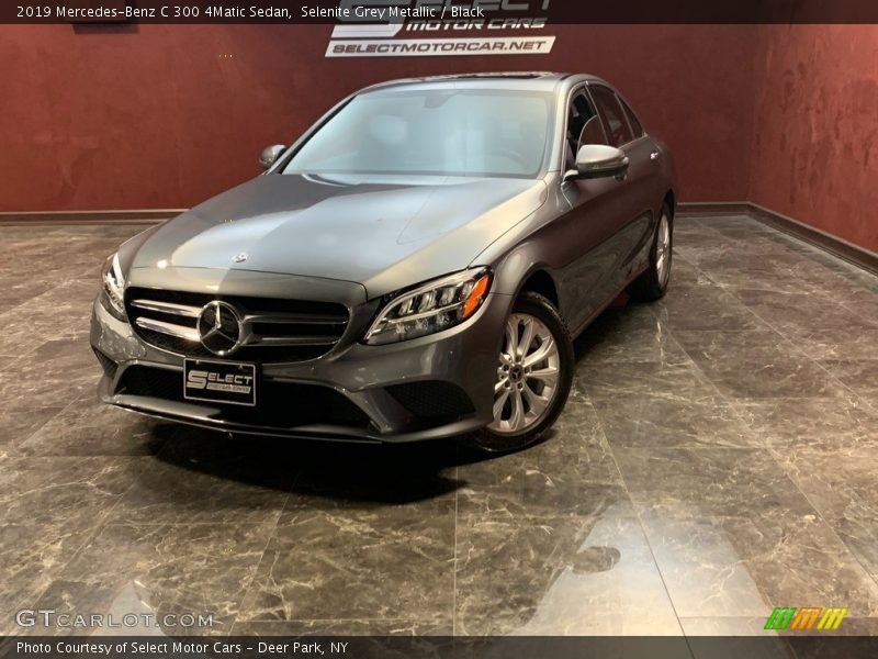Selenite Grey Metallic / Black 2019 Mercedes-Benz C 300 4Matic Sedan