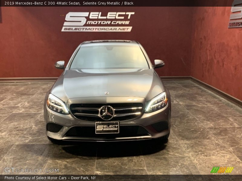 Selenite Grey Metallic / Black 2019 Mercedes-Benz C 300 4Matic Sedan