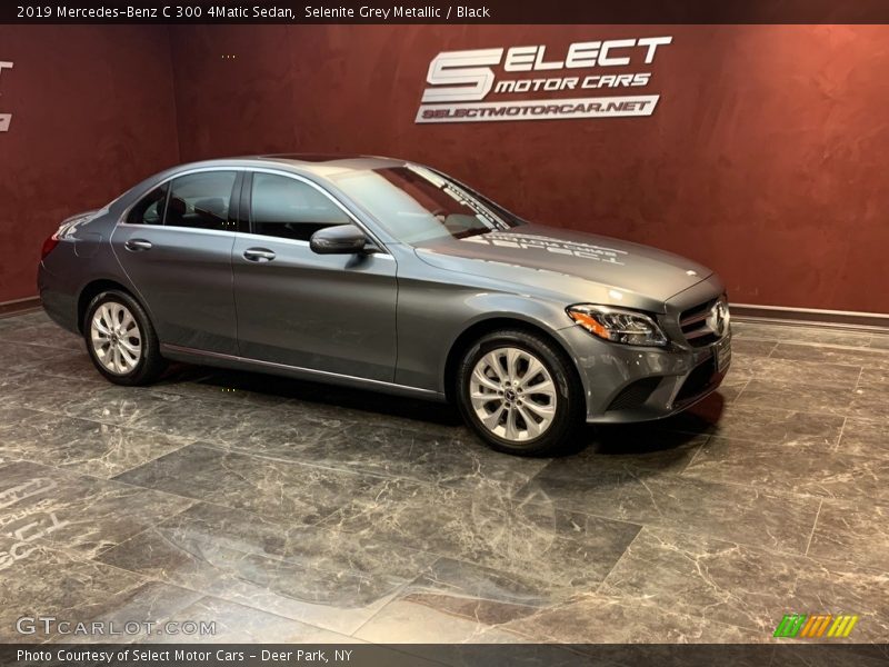 Selenite Grey Metallic / Black 2019 Mercedes-Benz C 300 4Matic Sedan