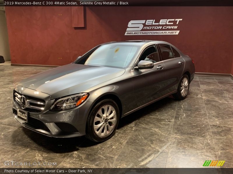 Selenite Grey Metallic / Black 2019 Mercedes-Benz C 300 4Matic Sedan